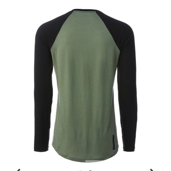 YETI Turq Mens Sz L Merino Blend Long-Sleeve Jersey Cycling Shirt Base Layer - Picture 2 of 16